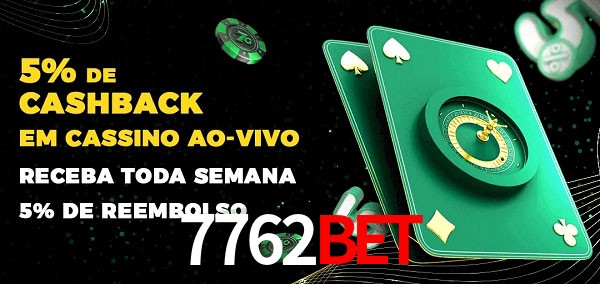 Promoções do cassino ao Vivo 7762bet